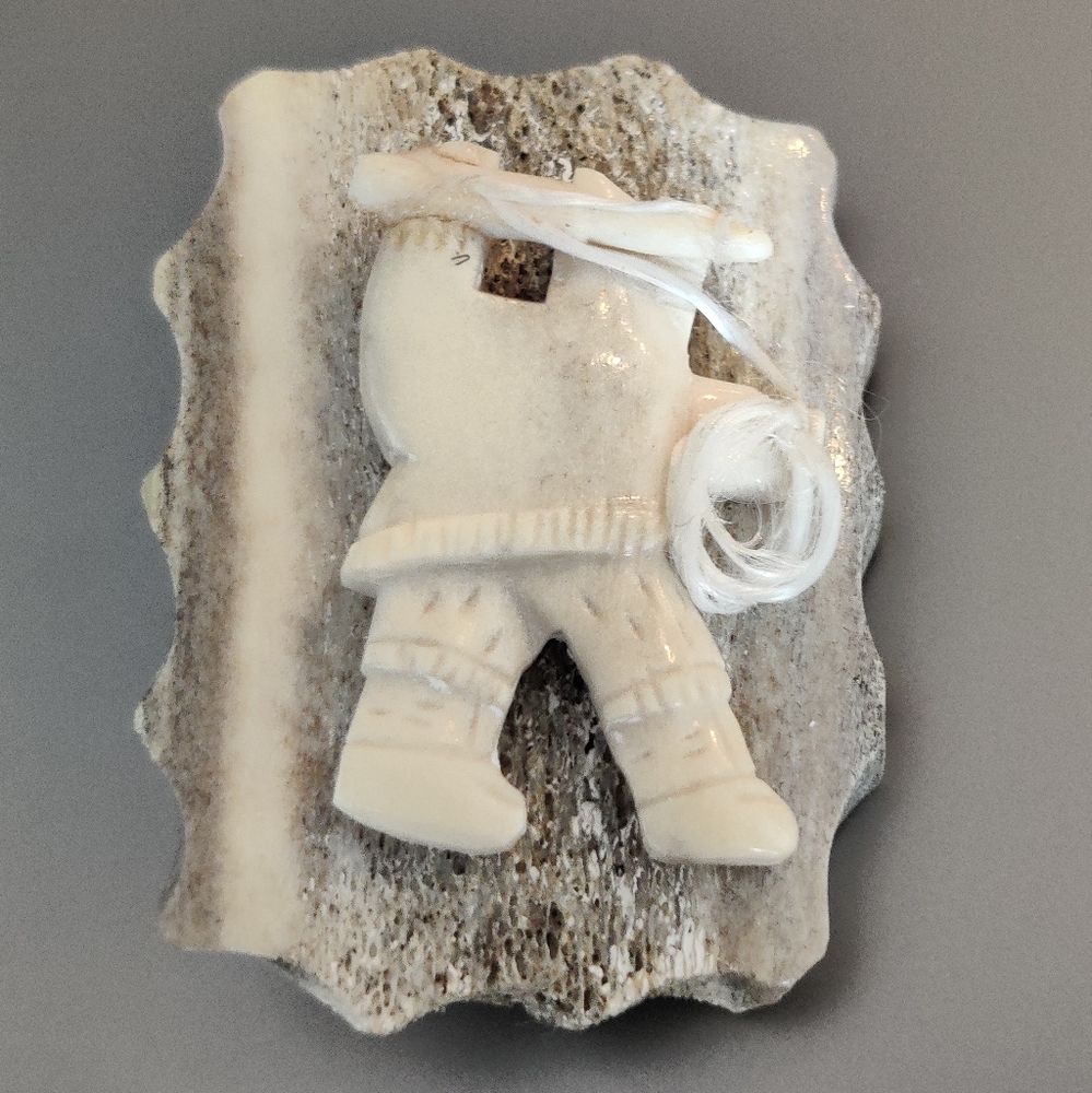Vintage Inuit Carved Pin